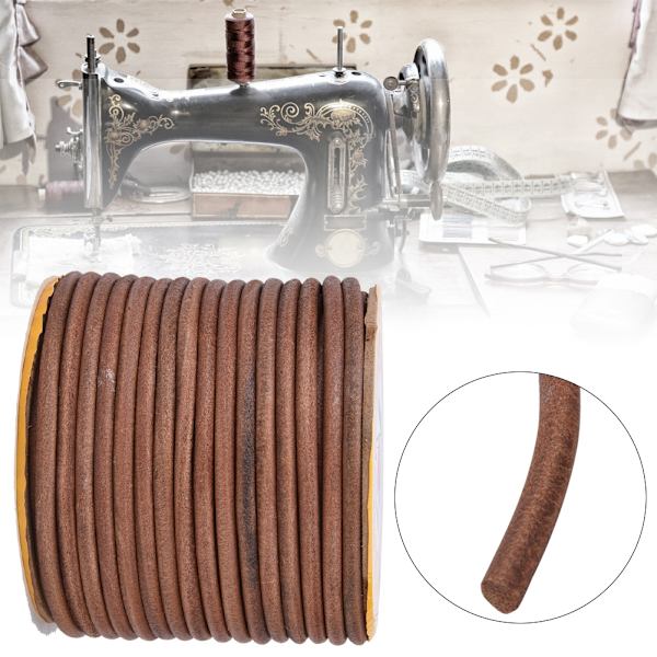 Symaskin läderbälte 20m symaskin multi kohudsbälte(6mm)