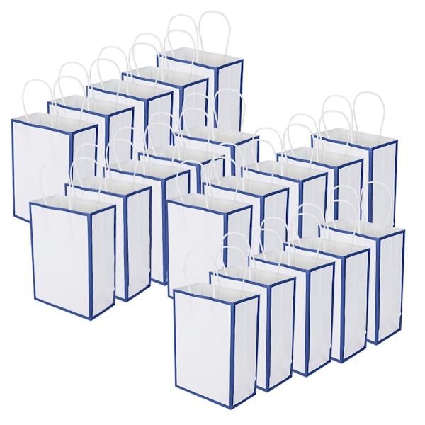 Miljövänlig bärbar kraftpåse Butiksförpackning för kläder Presentpåse (S 15 x 8 x 21 cm)