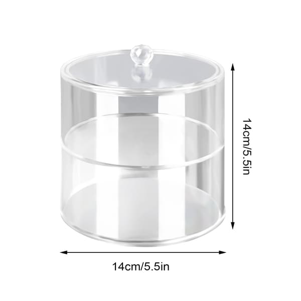 Akryl Bælte Organizer 2 Lag Gennemsigtig 5,5 tommer Diameter Stærk Let Bælte Display Case