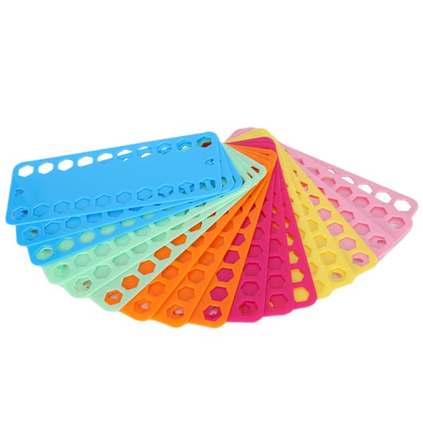 18 stk. Korsstingstråd Organizer 20 huller Farve Plast Floss Bobbin Viklebræt