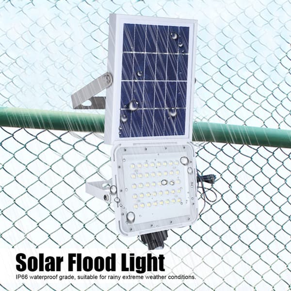 LED Solar Flood Light Vandtæt Væglampe Gadelampe til Udendørs Haveplæne