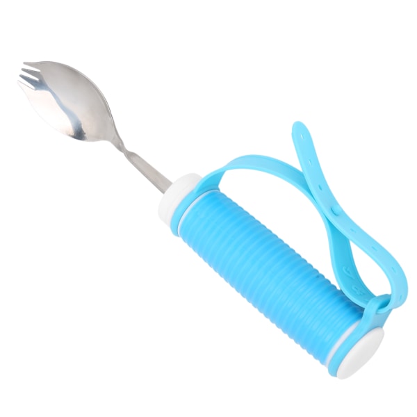 Fork Eating Aid Non-Slip justerbar strop 2 i 1 ske til Parkinson Arthritis MS Håndrystelser
