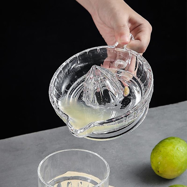Glas Citronpresser med Håndtag og Dobbelt Dysespids