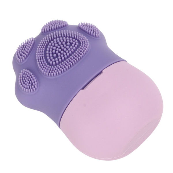 Is Face Roller Cold Ice Mold Holder Silicone Reusable for Face Beauty DIY Facial Care Purple Cat Claw with Comb