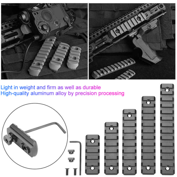 M Lok Picatinny Rail 5 7 9 11 13 Slots Mlok Scope Mount Weaver Nylon Picatinny Siderails