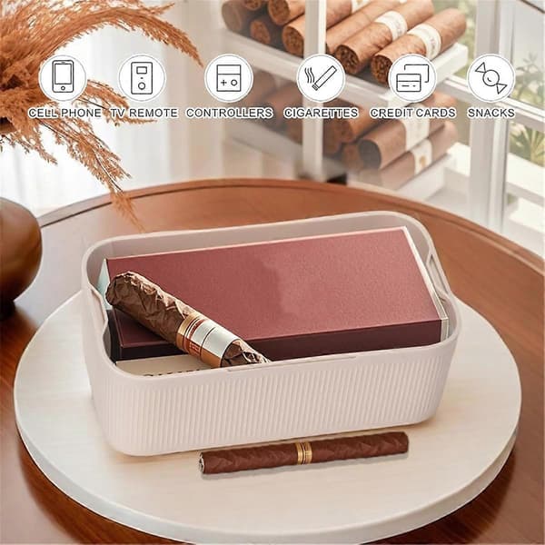 Lockable Storage Box, Lockable Medicine Box, Cell Phone Locked Jail, Personal Refrigerator Container for Home, Beige