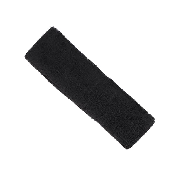Svetteabsorberende Fitness Hodebånd Elastisk Polyester Bomull Hodebånd for Sport Løping Svart
