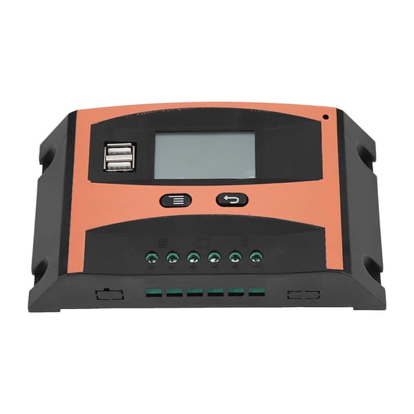12V/24V MPPT Solarpanel Regulator LCD-skærm Auto Batteri Controller 60A