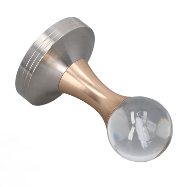 Kaffe Tamper Mat i rustfritt stål Krystallkule Kaffe Pulver Hammer for Kjøkken Butikk Gull Pillar 51mm/2in