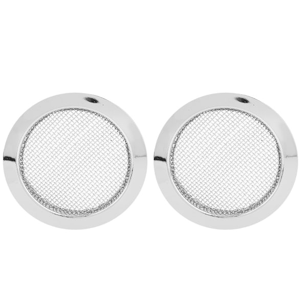2 STK resonator gitar lyd hull deksel setter inn skjerm metall for Dobro deler (sølv)