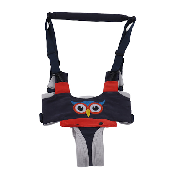 Baby Walking Harnesses Assistant Justerbar Mjuk Andningsbar Tyg Handhållen Toddler Walk Helper Mörkblå