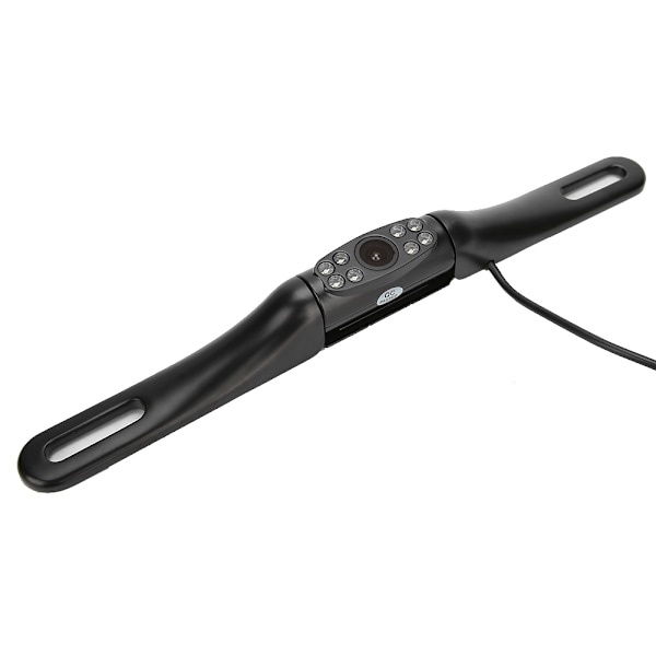 HD 8 LED-bakkamera i zinklegering med IP67-klassad nattsyn, montering på registreringsskyltsram