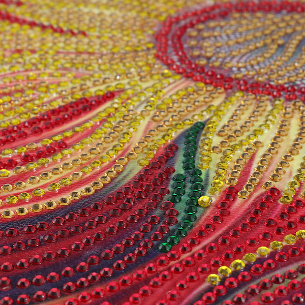 DIY 5D Diamantmålning Borr Broderi Blommig Korsstygn Heminredning Solros