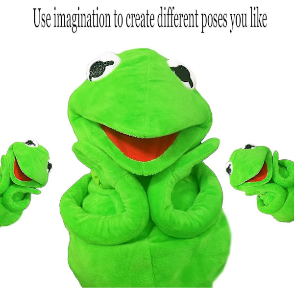 23,62-tums söt tecknad Comey Frog Plysch handdockor - Creative Sesam Street Doll för barns födelsedagspresent