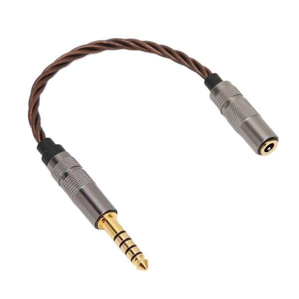 4,4 mm balansert hann- til 3,5 mm stereo-hun-hodetelefonkabel Gullbelagt bærbar hodetelefonadapterkabel for musikkelskere