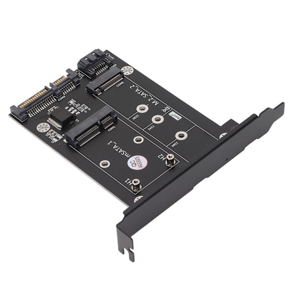 SATA-adapter 2 i 1 MSATA/M2 NGFF SSD til dobbelt port SATA3-konverter med SATA-kabel skruer stud til 2230/2242/2260/2280
