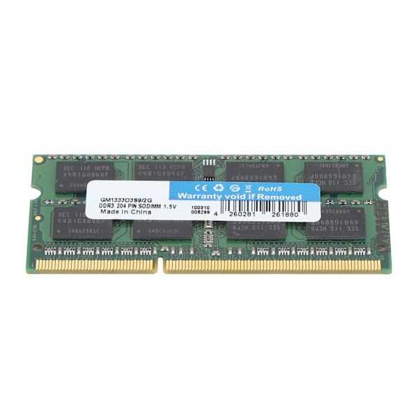 DDR3 RAM 2/4GB 1333MHz 204Pin Lav Feber Stabil Kompatibel Hukommelseskort til Butik Udveksling Data2GB