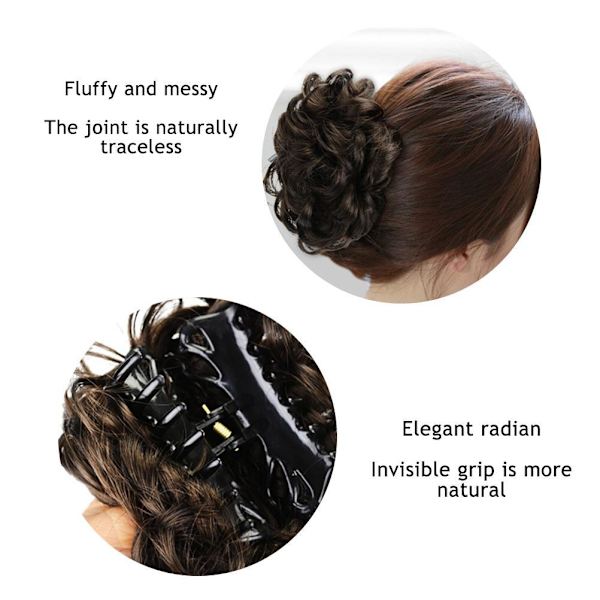 Clip in Messy Bun Messy Hair Bun Hiussolmio Pidennetty kynsipidike naisille naisille tytöille
