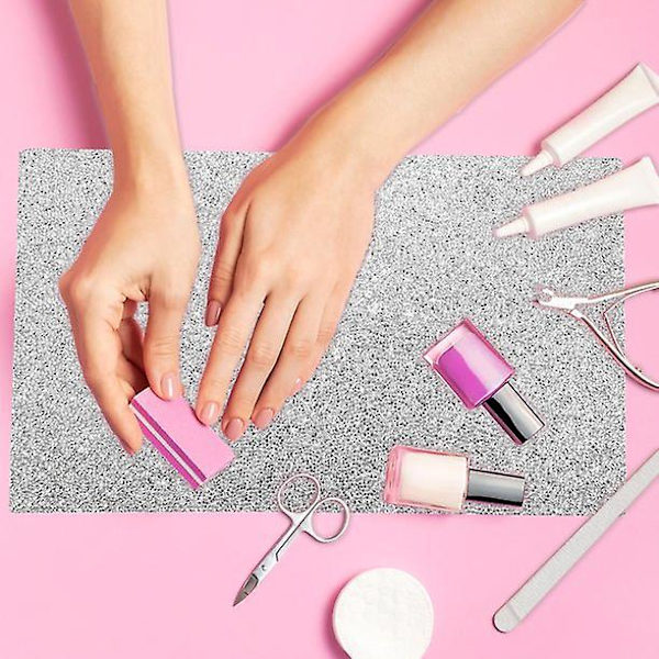 Manikyrverktyg Nagelkonstmatta - Lätt övningsplatta för nagelsalong (24*20cm)