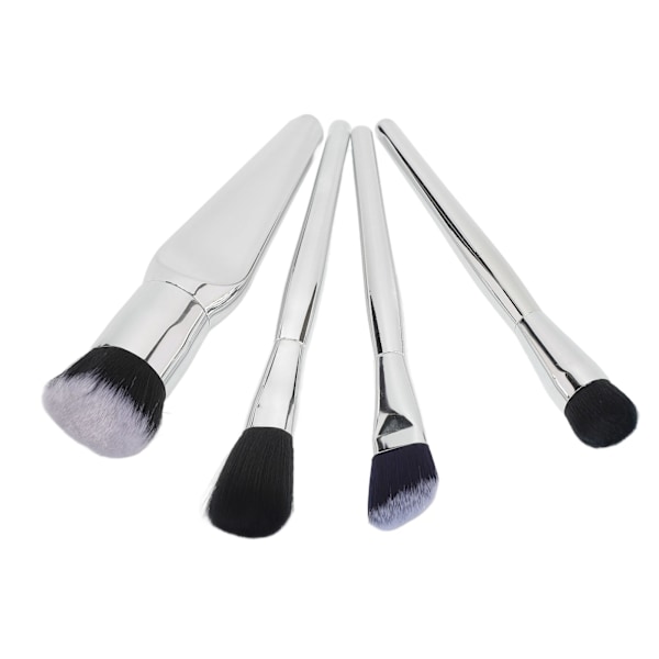 4 st set elektroplåt Bekvämt beröringsmjukt borste kosmetiska set Makeup Tool Sliver