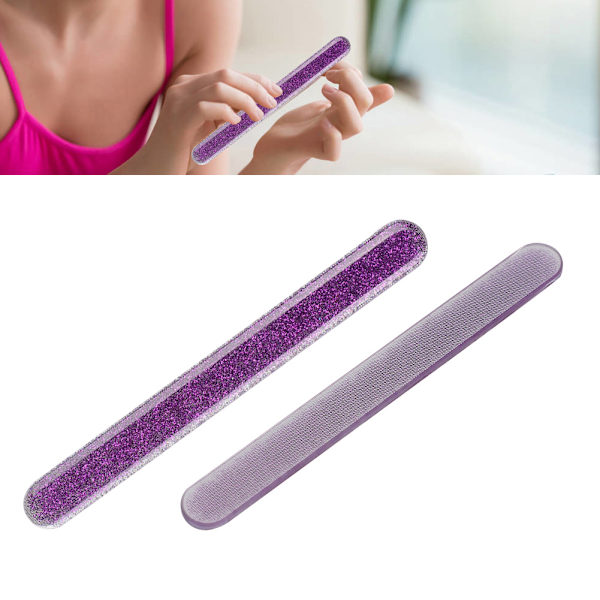 Nail Art Kiillotus Hiontaviila Professional Nano Glass Nail File Manikyyri FilePurple