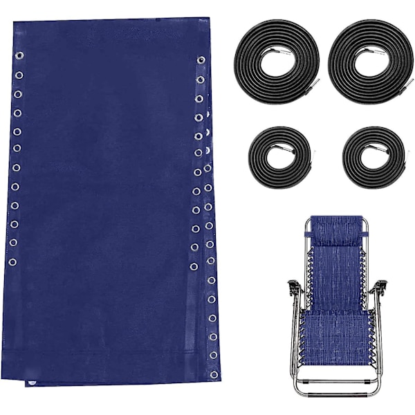 Gravity Stol Udskiftningsstof Kit - Reparationsstof til Anti-Gravity Lounge, Mesh Del til Foldbar Recliner Sofa - Udendørs Pool Græs