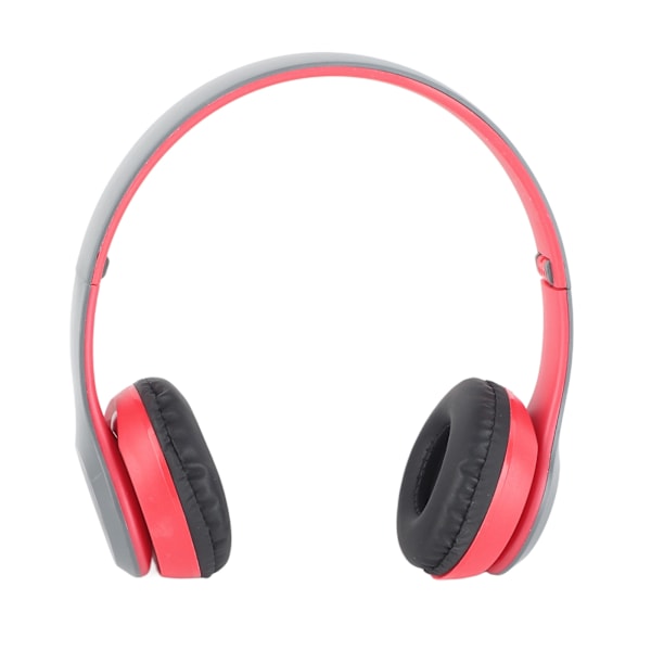 P47 Bluetooth-headset Multifunktionell Deep Bass Brusreducering Fällbar Trådlös Sport Hörlurar för Hemma Kontor Resor Röd