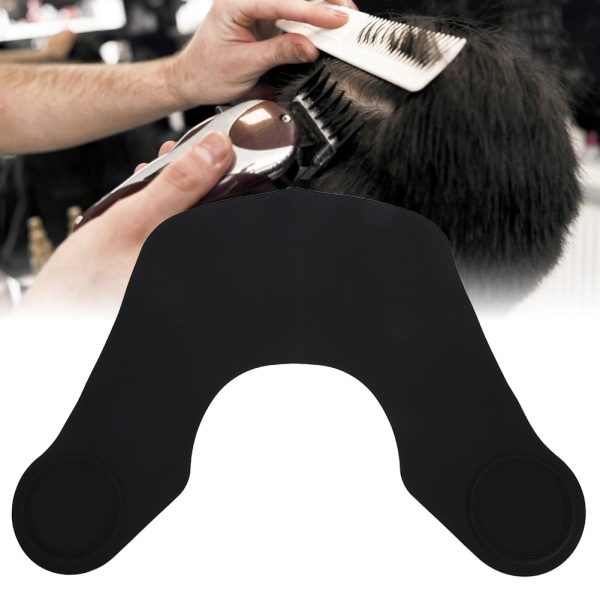 Kort længde hårklippende kappe Vandtæt silikone frisørhår kappe NonStick hårkappe (saksetype)