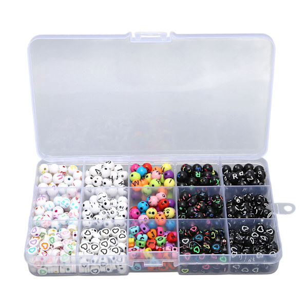 Børn bogstavperler sæt Akryl alfabet nummer perler til armbånd Halskæder DIY dekoration gave