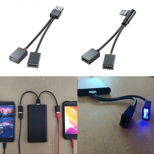 USB-splitterkabel med laddningsadapter för bil, skola, kontor - Dataöverföring - Höger strålkastare