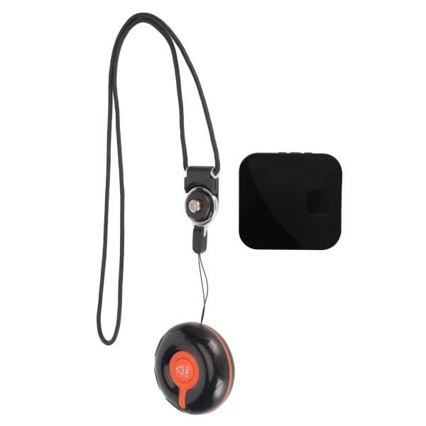 Smart Call System 1 Lähetin 1 Vastaanotin Langaton hoitaja Hakulaite SOS-soittopainike LED-valomuistutuksella 100-240V EU-pistoke