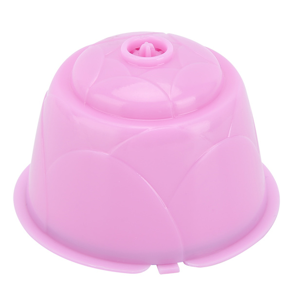 5 st återanvändbara och påfyllningsbara kaffemaskinkapslar som passar för DOLCE GUSTO-serien, lila