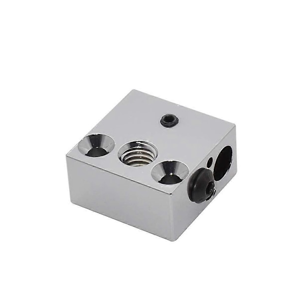 Høy Temperatur CR-10 Plated Kobber Varmeblokk for MK8 Creality All Metal Hotend Ekstruder Ender 3s V2 Ender 3 pro Ender 5 Pro CR10 S4 S5 (Kobber)