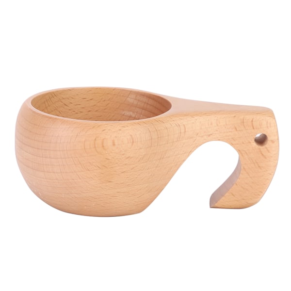 Handmade Beech Wooden Cups Kuksa Coffee Tea Cup Elephant Water Drinking Cup