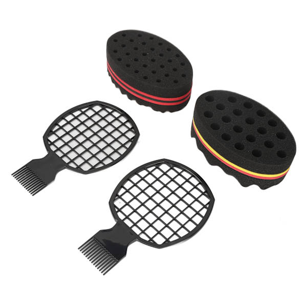 Hair Twist Comb Sponge Professional kannettava hiussienisarja set kotihoitoon