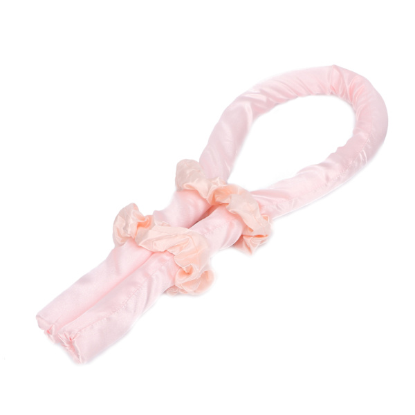 Varmefri hårkrøller Ingen varmekrøller Pandebånd DIY Naturligt sovende hår Curling Styling Tool Pink