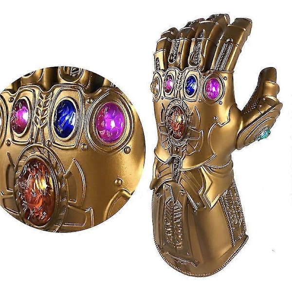 Gem Avengers 4 Voksen Stil LED Lysende Handsker Thanos Infinity War