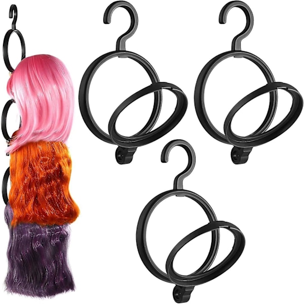 Hängande perukhållare, peruktork, 3-pack