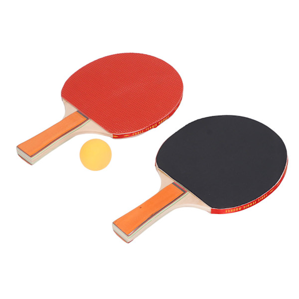 Ping Pong Padle Håndtrykksett Bordtennis Padle Kit Pakke med 2 Racketer 3 Bordtennisballer