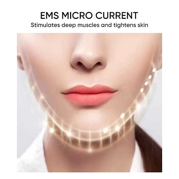 Elektrisk Dobbelthake-Reduseringsmaskin - 4 Moduser for Løfting og Stramming av Slapp Hud