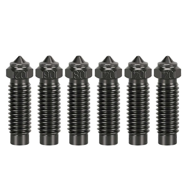 3D-skrivare Extruder Hotend Munstycken Kit Härdat Stål Munstycken