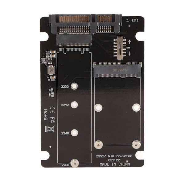 SSD-sovitinkortti, kaksoisliitäntä, MSATA M.2 SSD -sovitinkortti, 6 Gbps:n sovitin, jossa 2,5 tuuman tyypin C ulkoinen kotelo pöytätietokoneelle