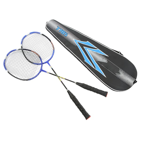 2 st badmintons racket i kolfiberlegering, ultralätt sporttillbehör för träning och tävling