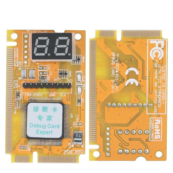 Debug-kortti 3 in 1 TYPE C keltainen ABS-tuki USB-kannettavan tarvikkeet tietokonetarvikkeet