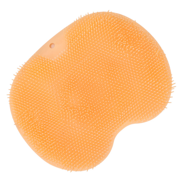 Fotskurmassager med sugkoppar Orange Mjuk hopfällbar dusch Fotskurmatta Rengöringsmatta