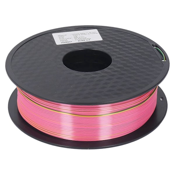 3D-printforbrugsmateriale 1,75 mm Guld Grøn Magenta Pænt Viklet PLA 3D-printerfilament