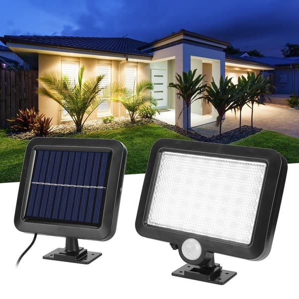 56LED Multifunktionel Solenergilampe Stor Kapacitet Split Solcellelampe Hjemmebelysning