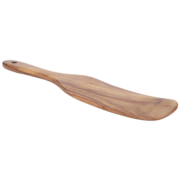 Teak Spatel Husholdningstræ Stegespade Hjem Køkken Madlavning Redskaber 27,5x5,5cm