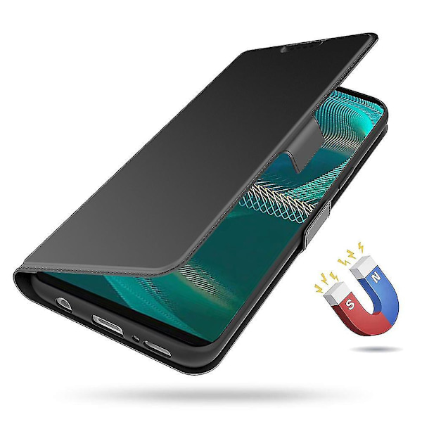 Kompatibelt Sony Xperia 1 II PU Läder Flipfodral Dubbelt Magnetlås Ställ Kortplats Stöttåligt Skydd - I
