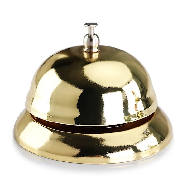 Elegant gullserviceklokke for resepsjonsdisker, restauranter, klasserom og hjem
